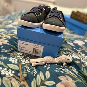 Jack Rogers Midnight Navy Plaid Sneakers